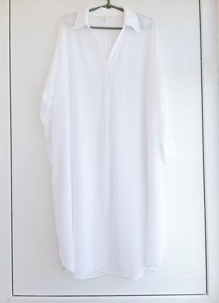 Платье пляжное женское белое миди тонкое6 фото