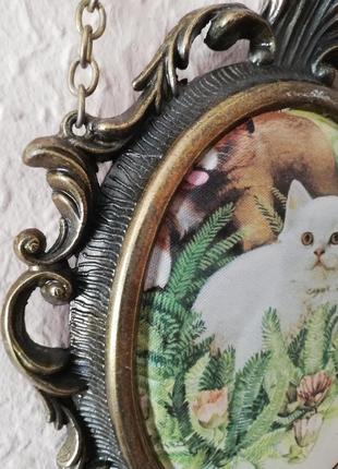 Подвеска шолкография "котики" германия