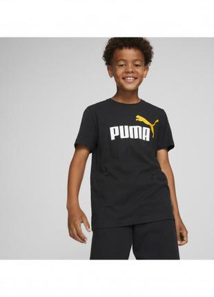 Дитяча футболка puma, чорна футболка для хлопчика2 фото