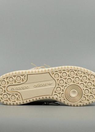 Жіночі кросівки adidas forum 84 low “off white” beige6 фото