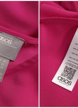 Брендове яскраве плаття з поясом "asos" фуксія. розмір uk14/eur42.5 фото