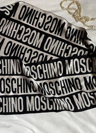 Комплект шапка и шарф с шерстью moschino5 фото