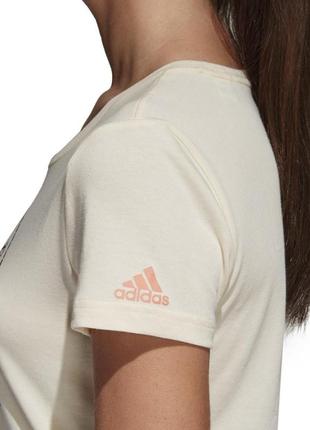 Теннисная футболка женская adidas roland garros tee ecru tint3 фото