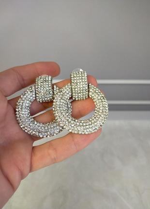 Сережки . кристали.