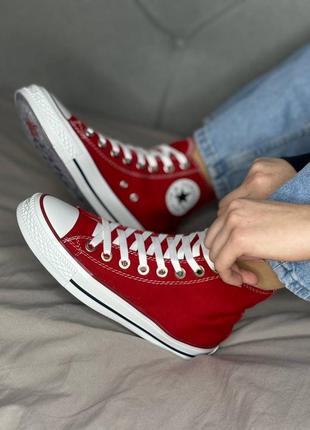 Converse red1 фото