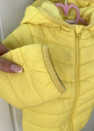 Дитяча куртка жовта 86-92см3 фото
