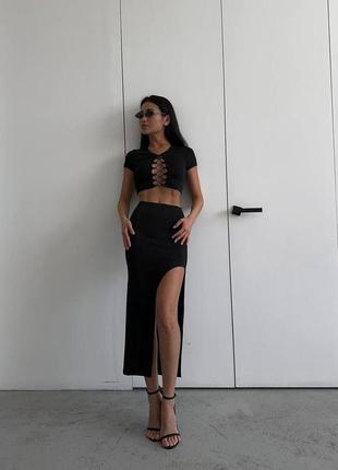 Костюм топ + юбка