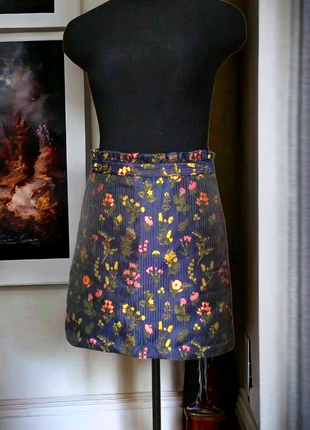 Брендовая красивая юбка primark цветы батал этикетка3 фото