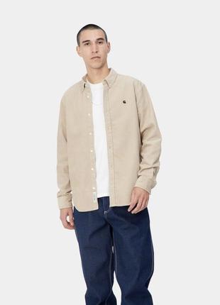 Сорочка carhartt wip l/s madison cord shirt оригінал3 фото