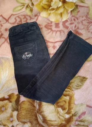 Вельветові брюки для дівчинки р. 1164 фото