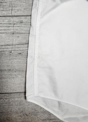 Рубашка мужская хлопок 100% белая длинный рукав р 52-54 (18 1/2) бренд "marks&spencer"10 фото
