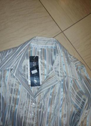 Полоска винтажная рубашка в полоску, туречковая м/ l5 фото