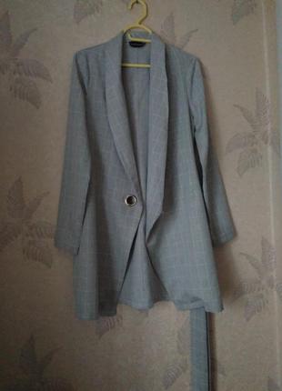 Стильный пиджак, блейзер, жакет с поясом.3 фото