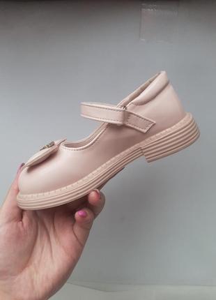 Туфли распродаж детские лаковые пудровые розовые3 фото