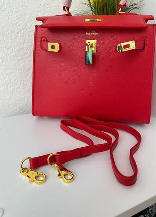 Сумочка hermes kelly 25 red7 фото