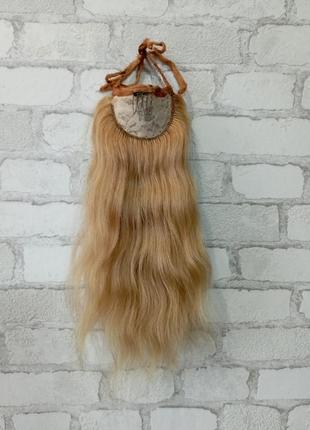 Накладной хвост из натуральных волос, 35 см remy2 фото