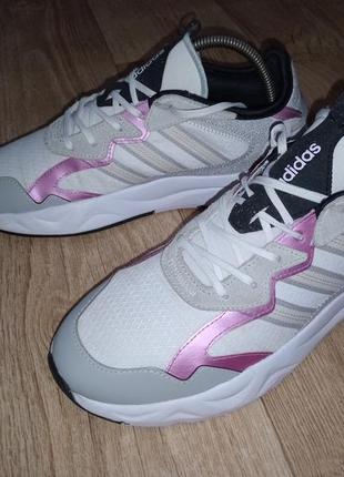 Кросівки кросовки adidas futureflow white/pink women's running trainers2 фото