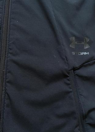 Under armour ветровка мужская спортивная анорак легкая куртка на молнии андер армор черная кофта nike adidas puma saucony reebok new balance asics5 фото
