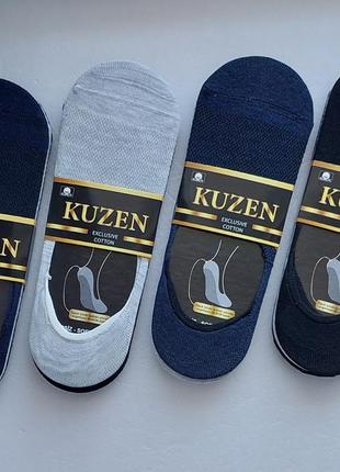 6 пар підслідники,слідки,шкарпетки чоловічі літні в сітку "kuzen" хб, (з силіконом). 40-44р.6 фото