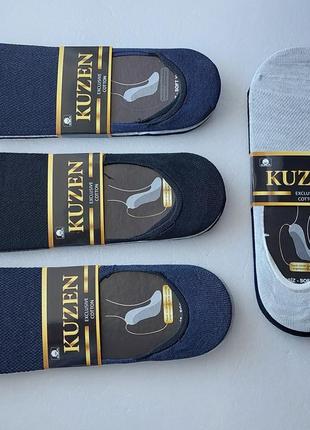6 пар підслідники,слідки,шкарпетки чоловічі літні в сітку "kuzen" хб, (з силіконом). 40-44р.2 фото