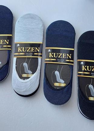 6 пар подследники,следники, носочки мужские летние в сетку "kuzen" хб, (с силиконом). 40-44р.5 фото
