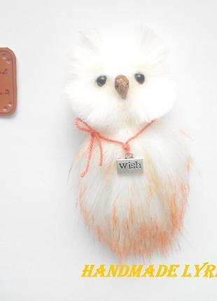 Брошь "сова "желание""