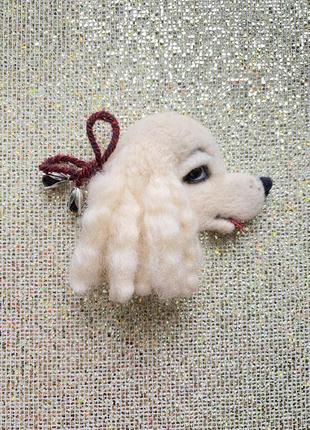 Брошь "кокер спаниель"