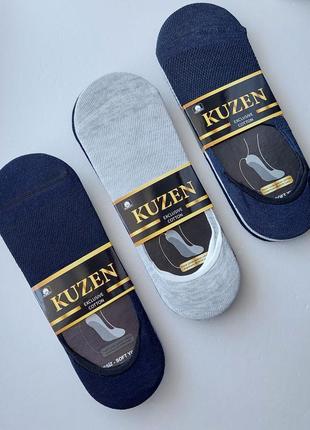 6 пар підслідники,слідки,шкарпетки чоловічі літні в сітку "kuzen" хб, (з силіконом). 40-44р.4 фото