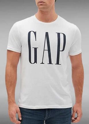 Мужская белая футболка gap