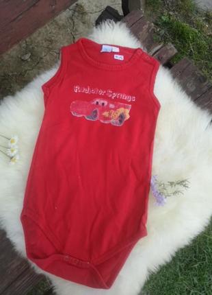 Бодик на 1,5-2 года 86-92 см боди тачки