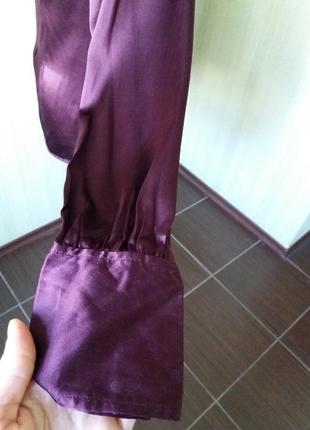 Шикарная шелковая блуза винного цвета от next6 фото