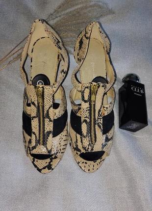Босоножки под змеиную кожу fiore collection - uk 6 -38 наш -24.8 см. стелька!!!