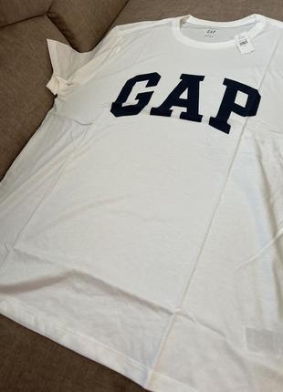 Женская белая футболка gap4 фото