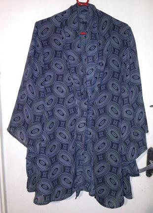 Эффектная,блузка-кардиган с пышным рукавом клёш кимоно,бохо,большого размера-оверсайз,np4 фото