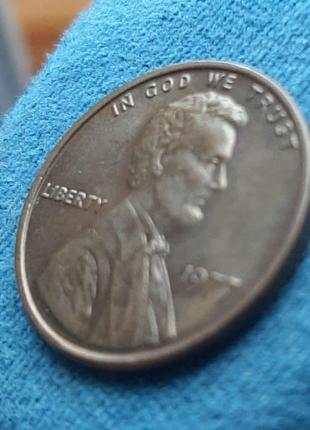 Монета сша 1 цент, 1977 года9 фото