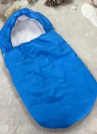 Зимний конверт на выписку или в коляску "snow"