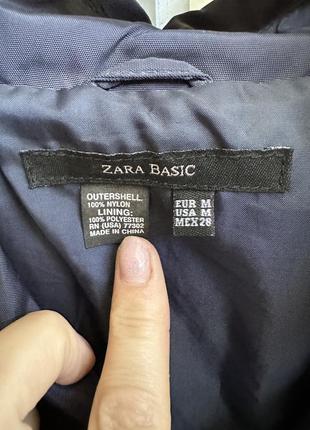 Тренч плащ короткий zara basic2 фото