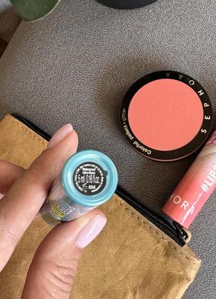 Набір sephora: рум’яна, туш, помада та косметичка4 фото