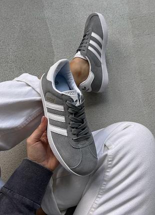 Женские кроссовки adidas gazelle grey