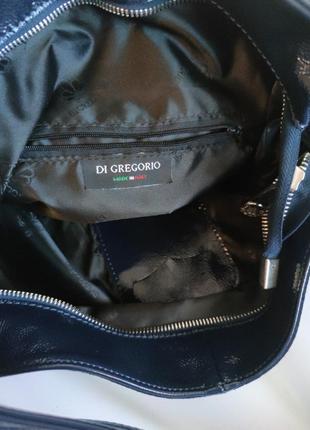Кожаная сумка di gregorio. made in italy8 фото