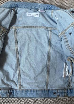 Джинсовая куртка zara 2