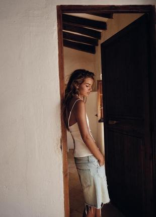 Шорты бермуды женские джинсовые рваные zara new3 фото