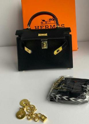 Сумочка hermes kelly mini black