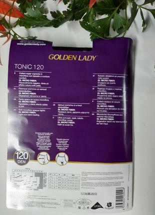 Щільні колготи golden lady tonic 120 чорного кольору  чорні2 фото