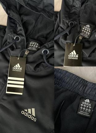 Чоловічий вінтажний спортивний костюм з плащівки adidas7 фото