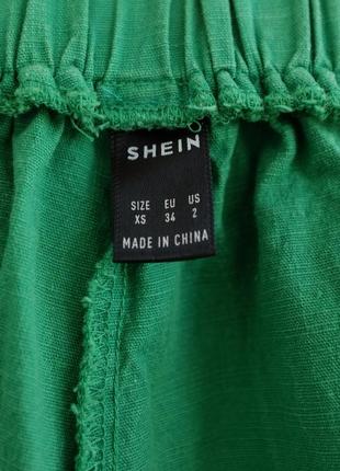 Зеленые шорты из хлопка от shein размер xs3 фото