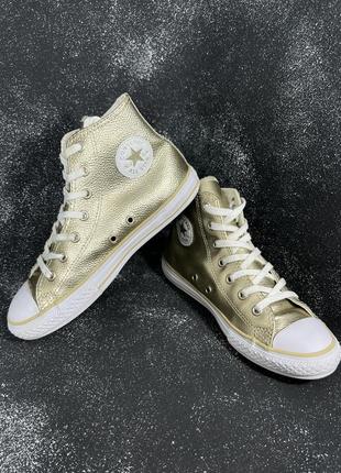 Кеды converse chunk taylor кожаные3 фото