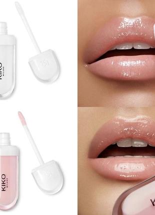 Блиск бальзам kiko lip volume plumping effect lip cream2 фото