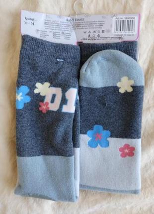 Шкарпетки махрові силіконові антиковзні польща 31-342 фото