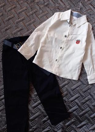 Брюки и рубашка для мальчика новые